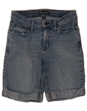 DKNY Womens Denim Shorts US 4 Small W28 Blue Cotton slim fit