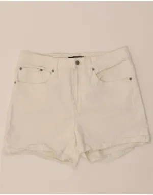 J. CREW Womens Mercantile Denim Shorts W28 Medium White Cotton Lace trim Bold colors