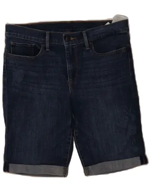 LEVI'S Womens Denim Shorts W30 Medium Navy Blue Cotton Lightweight Construction Neat Look