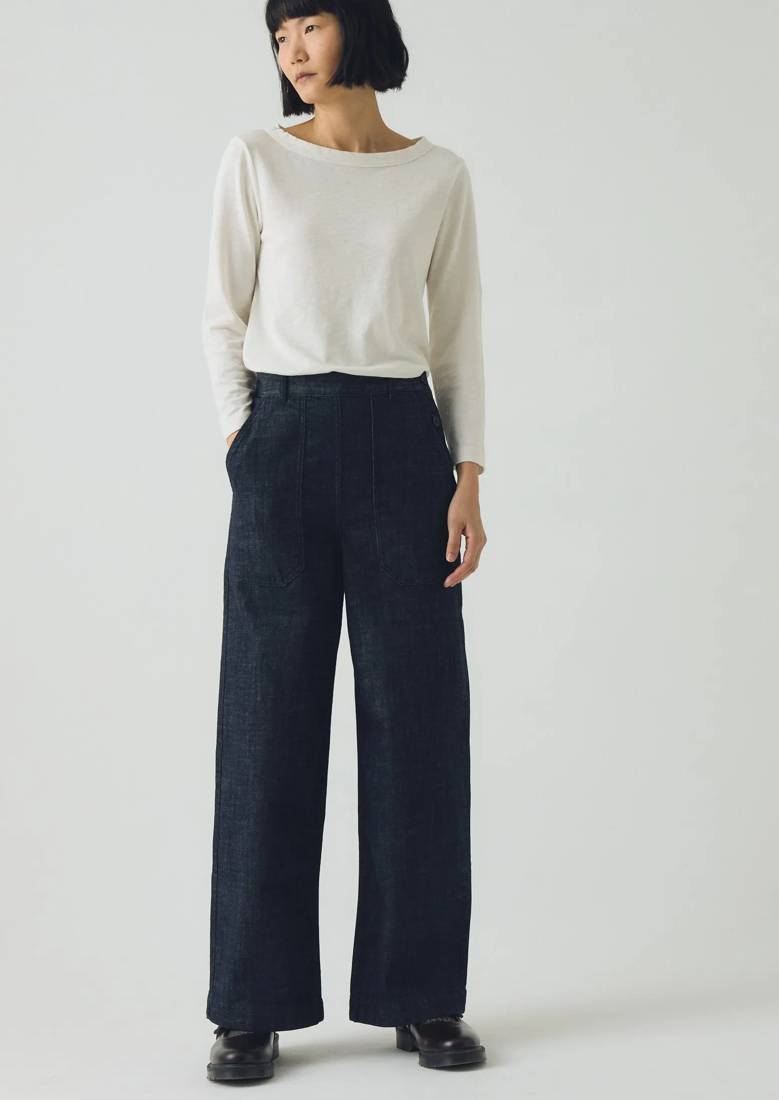 Annie Organic Denim Full Length Jeans | Indigo UV protection coating