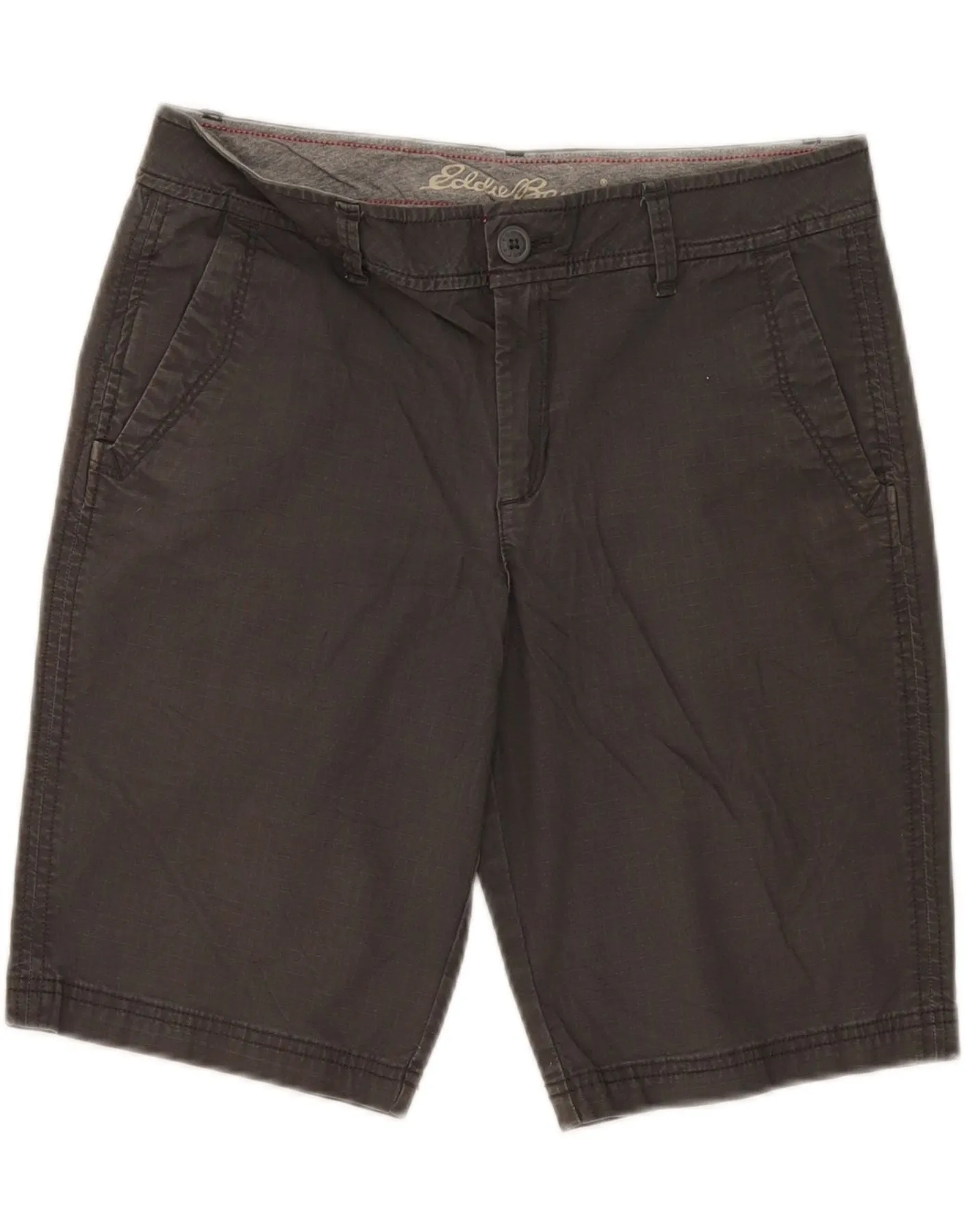 surf wear slim fit EDDIE BAUER Womens Chino Shorts US 6 Medium W32 Grey Cotton