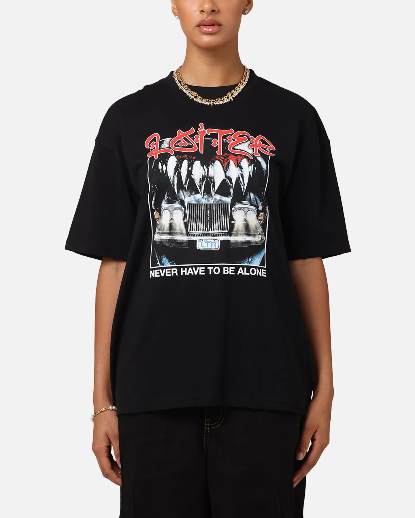 Loiter Always And Forever T-Shirt Black Fashionable Ease adults'