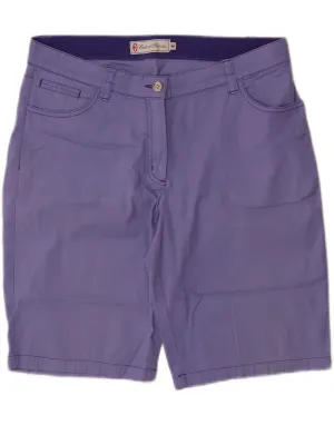 CONTE OF FLORENCE Womens Casual Shorts EU 46 XL W34 Purple Cotton Relaxed fit style Lounge Wear