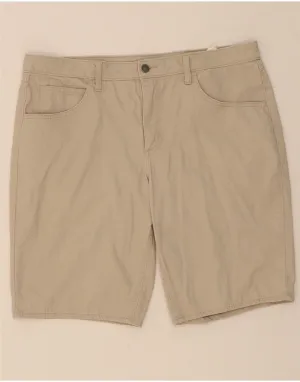 LEE Womens Riders Mid Rise Bermuda Shorts Size 14 Large W36 L10 Beige Cooling Effect