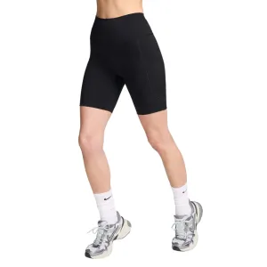 Casual Movement Lightweight Flex Nike One Womens High-Waisted 8" Biker Shorts With Pockets