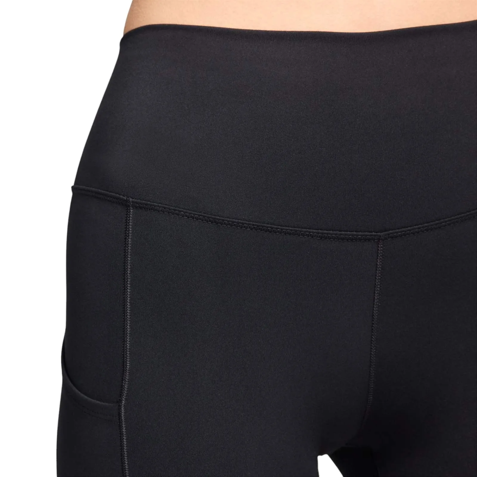 Quick Adjust Fit Comfortable Shorts Nike One Womens High-Waisted 8" Biker Shorts With Pockets