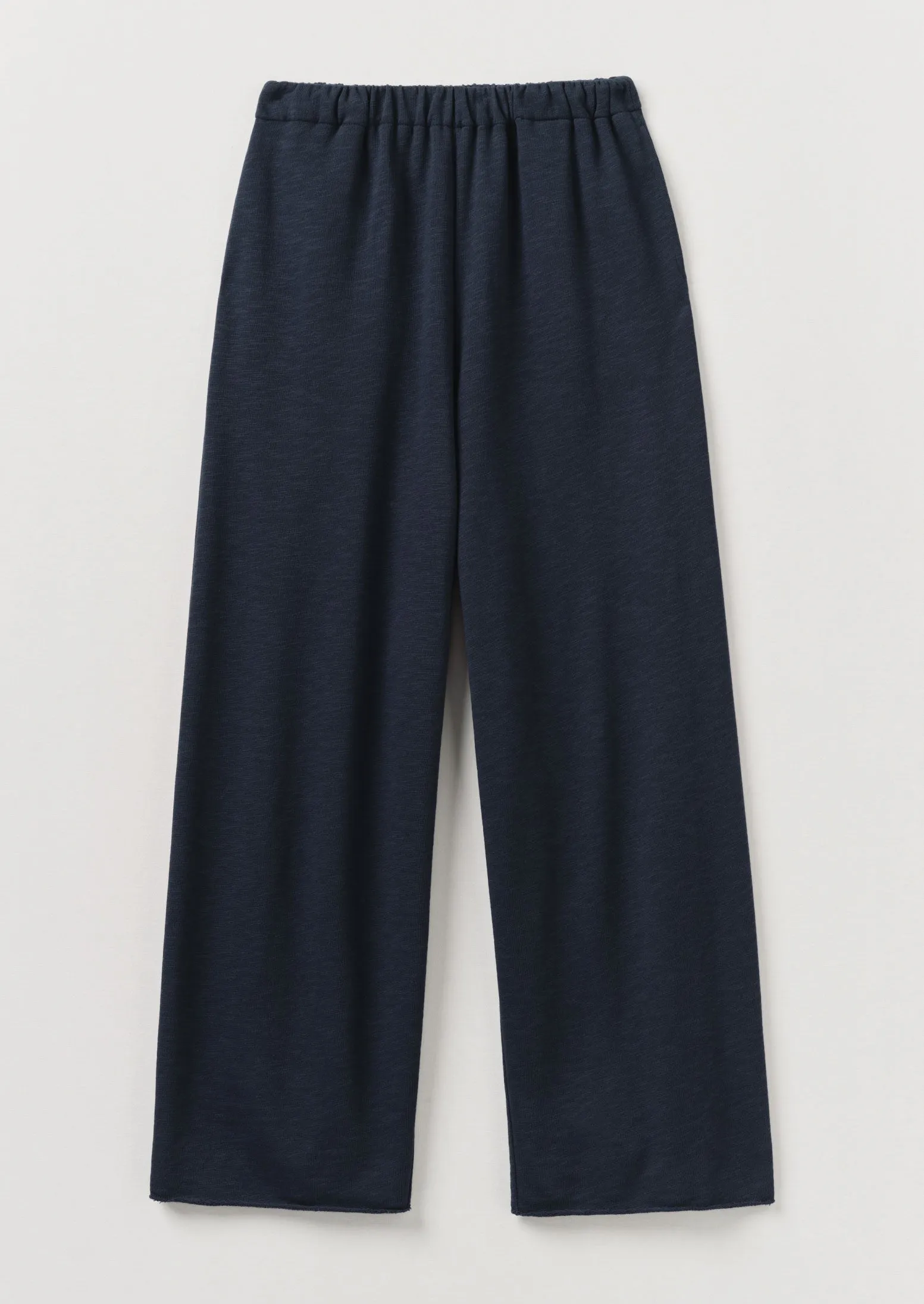Street Comfort Full Length Loopback Jersey Pants | Midnight