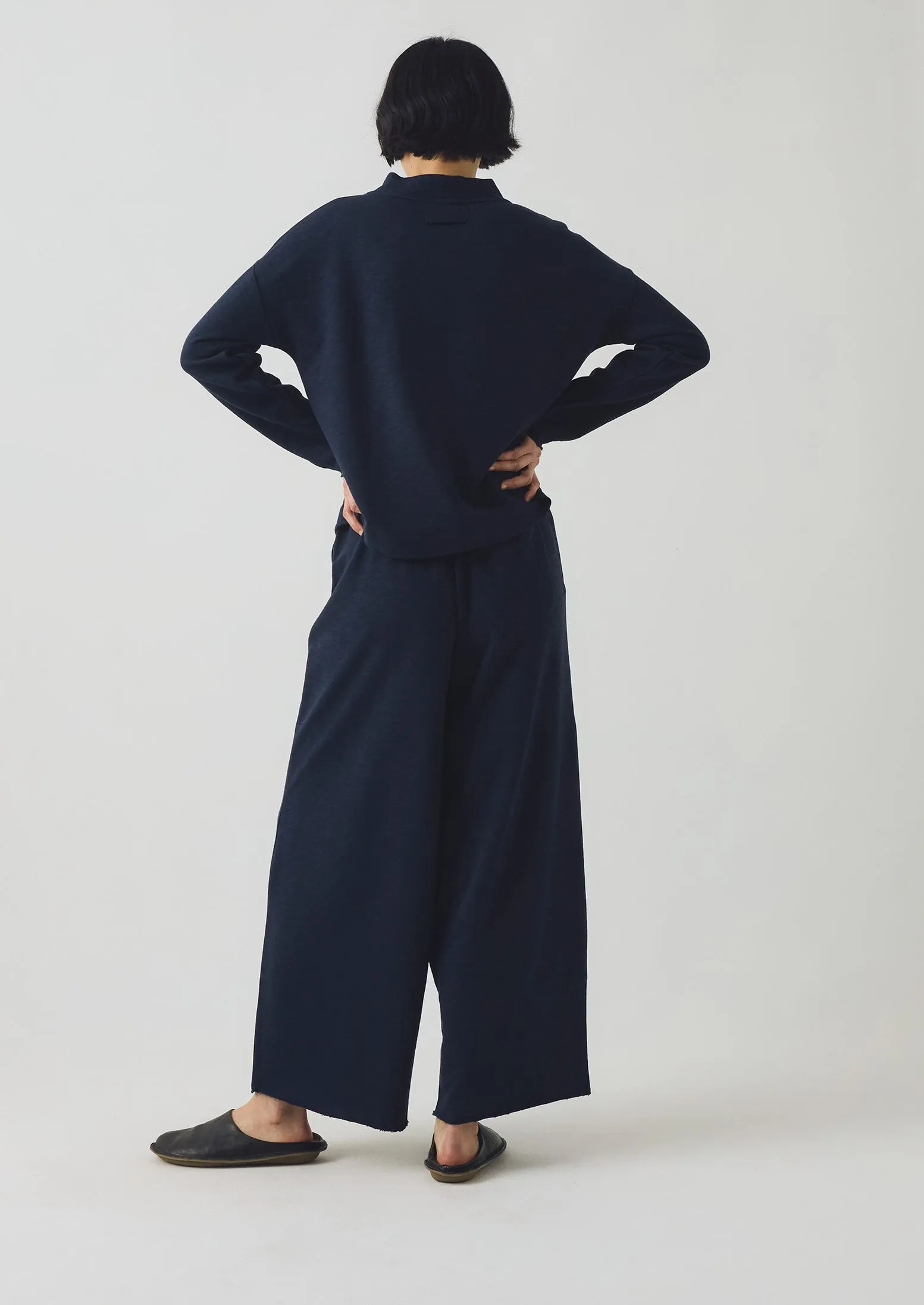 Non Bulk Full Length Loopback Jersey Pants | Midnight