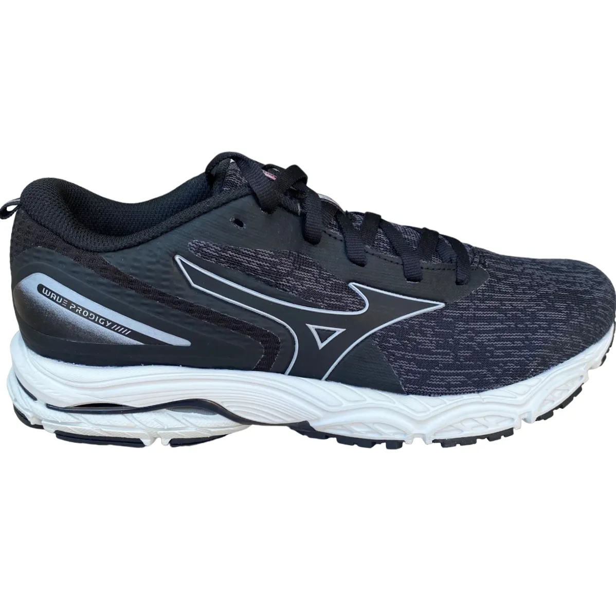 Mizuno scarpa da corsa da donna Wave Prodigy 5 J1GD231022 nero-blu perla Multi Angle Flex Anatomical Contour