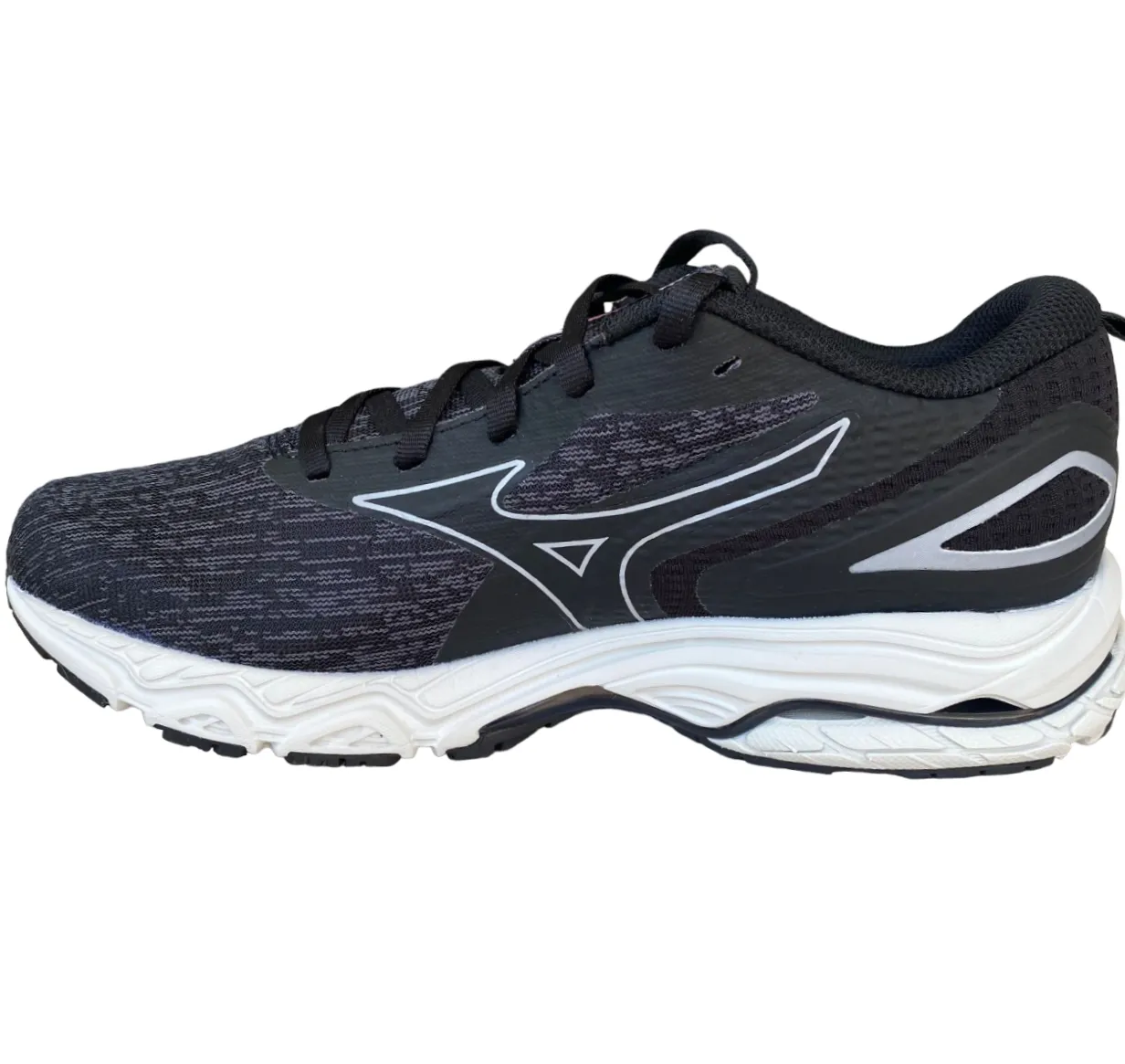 Mizuno scarpa da corsa da donna Wave Prodigy 5 J1GD231022 nero-blu perla endurance runners Ultra Breathable Weave