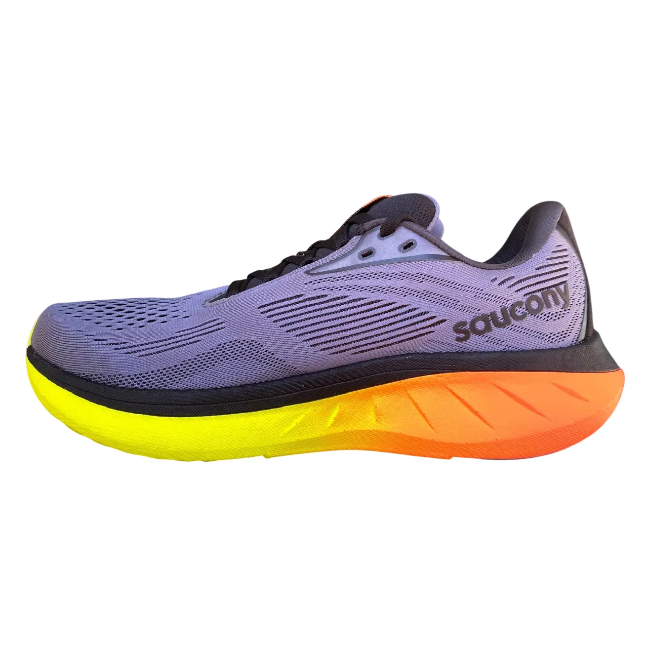 motivation boost pre - workout Saucony Ride 18 S21000-99 Scarpe Running Uomo Grigio-Gialo