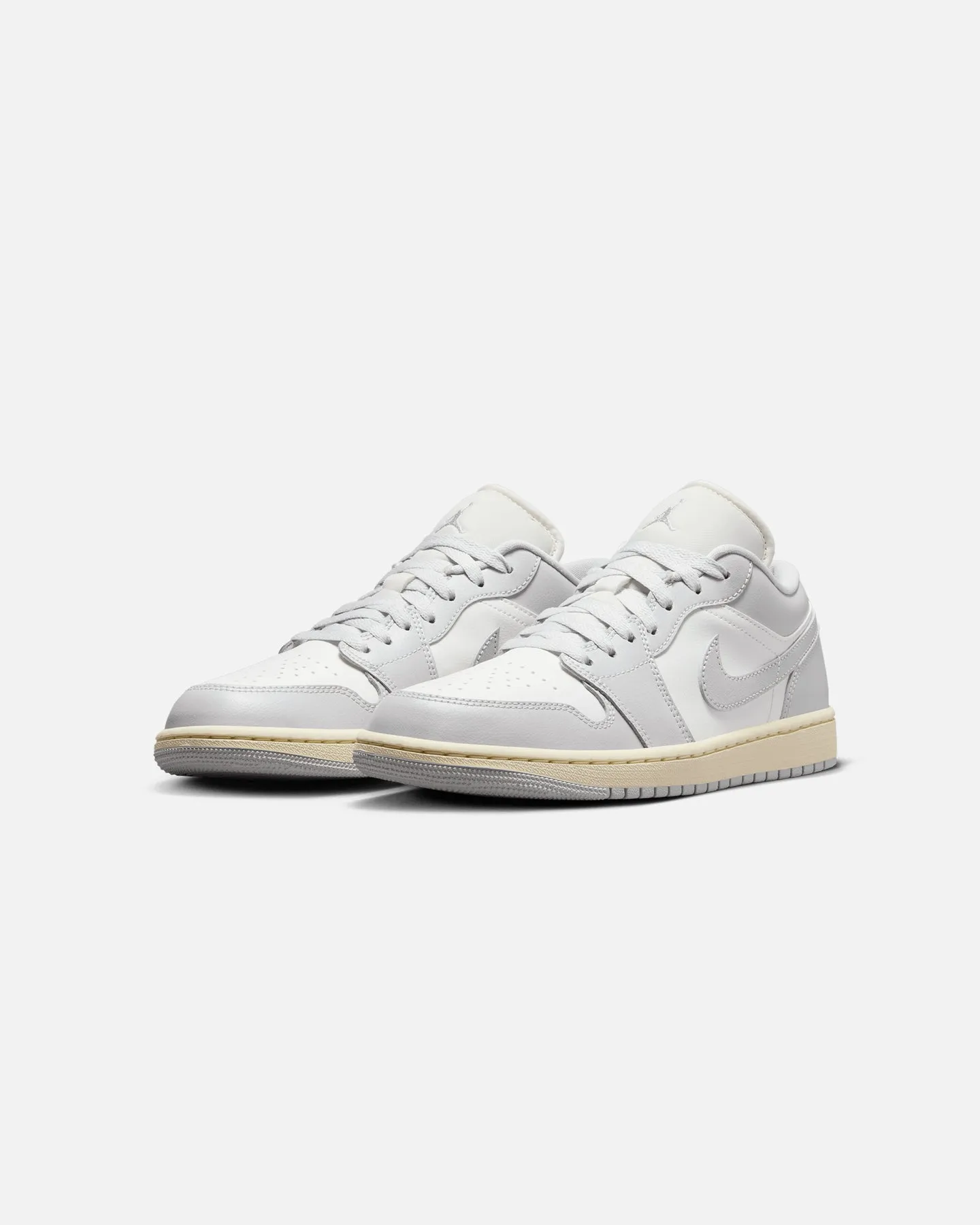 Jordan Women's Air Jordan 1 Low "Light Grey" Sail/Natural Grey Moisture wicking Orthopedic Friendly Design