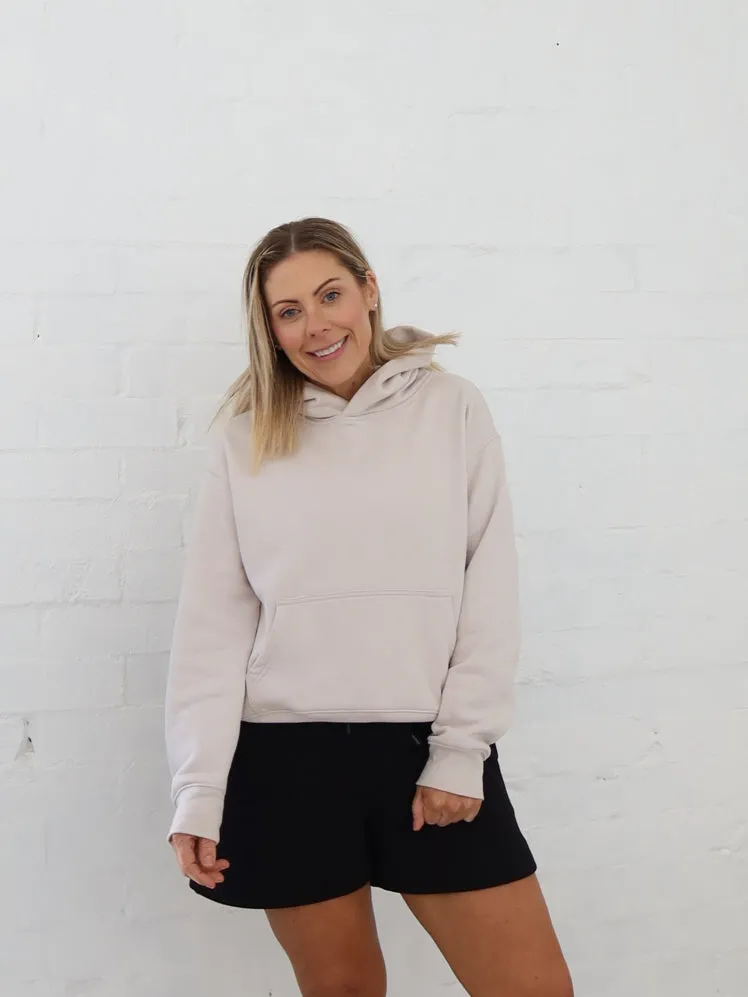 Frankie Hoodie - Bone Trendy Style Yoga wear