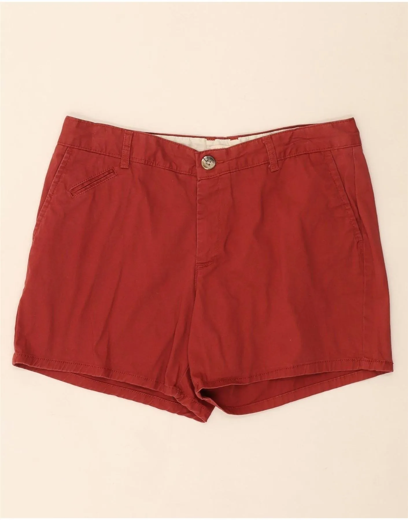 Sport Style DOCKERS Womens Chino Shorts US 12 Large W34  Red Cotton