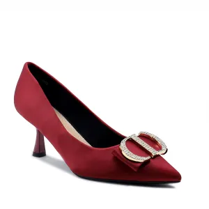 Maroon Formal Court Shoes L00850012 Luxe Wedding Footwear