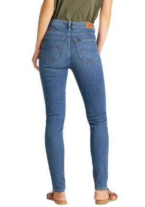 Relaxed Style Smart Casual Minimalist Style Eco Friendly Lightweight Modern Lee Pantalone Jeans da donna Scarlett High In L626DUIW blu chiaro