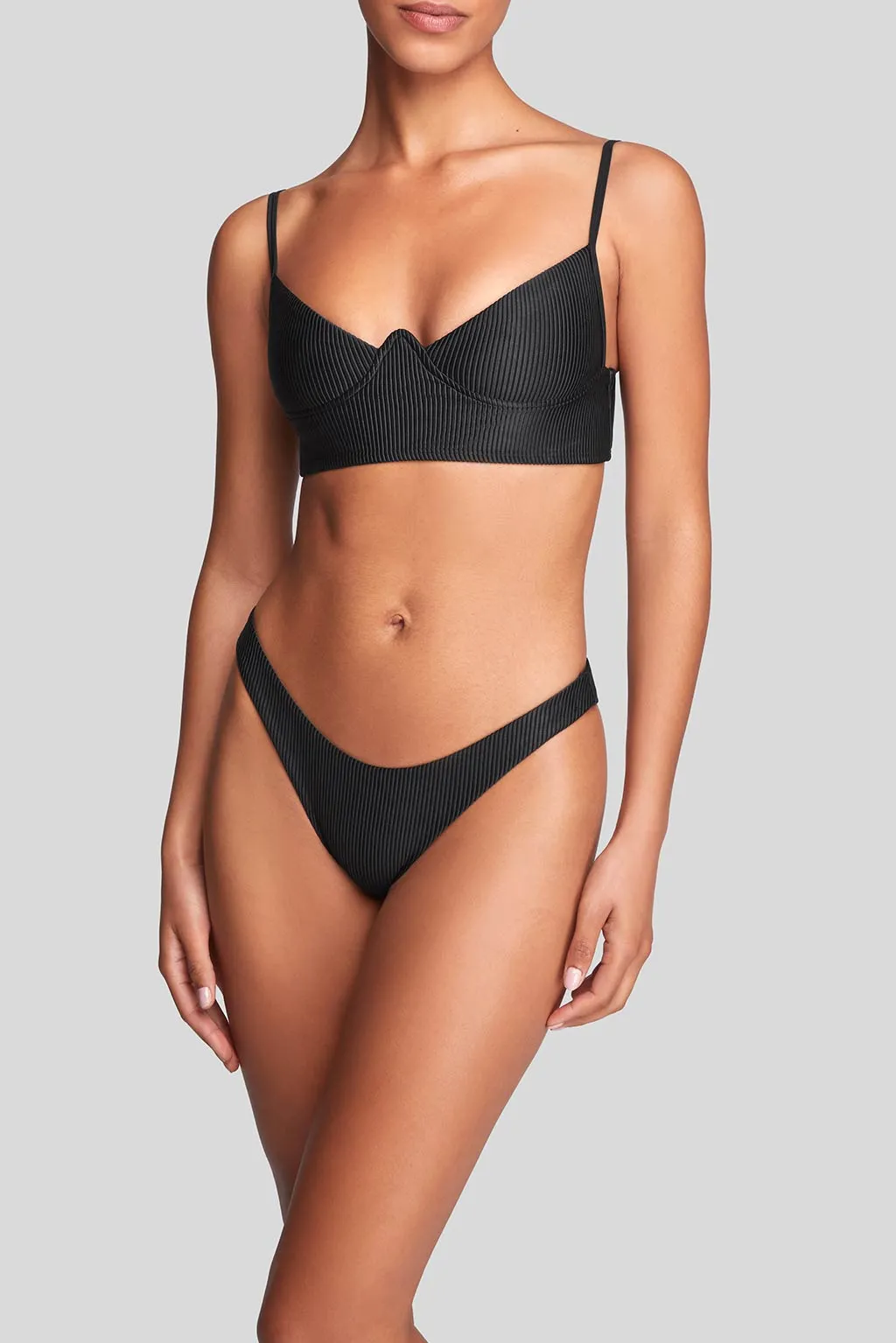 Julie Bottom Rib Poolside Swim Abrasion Resistant Material