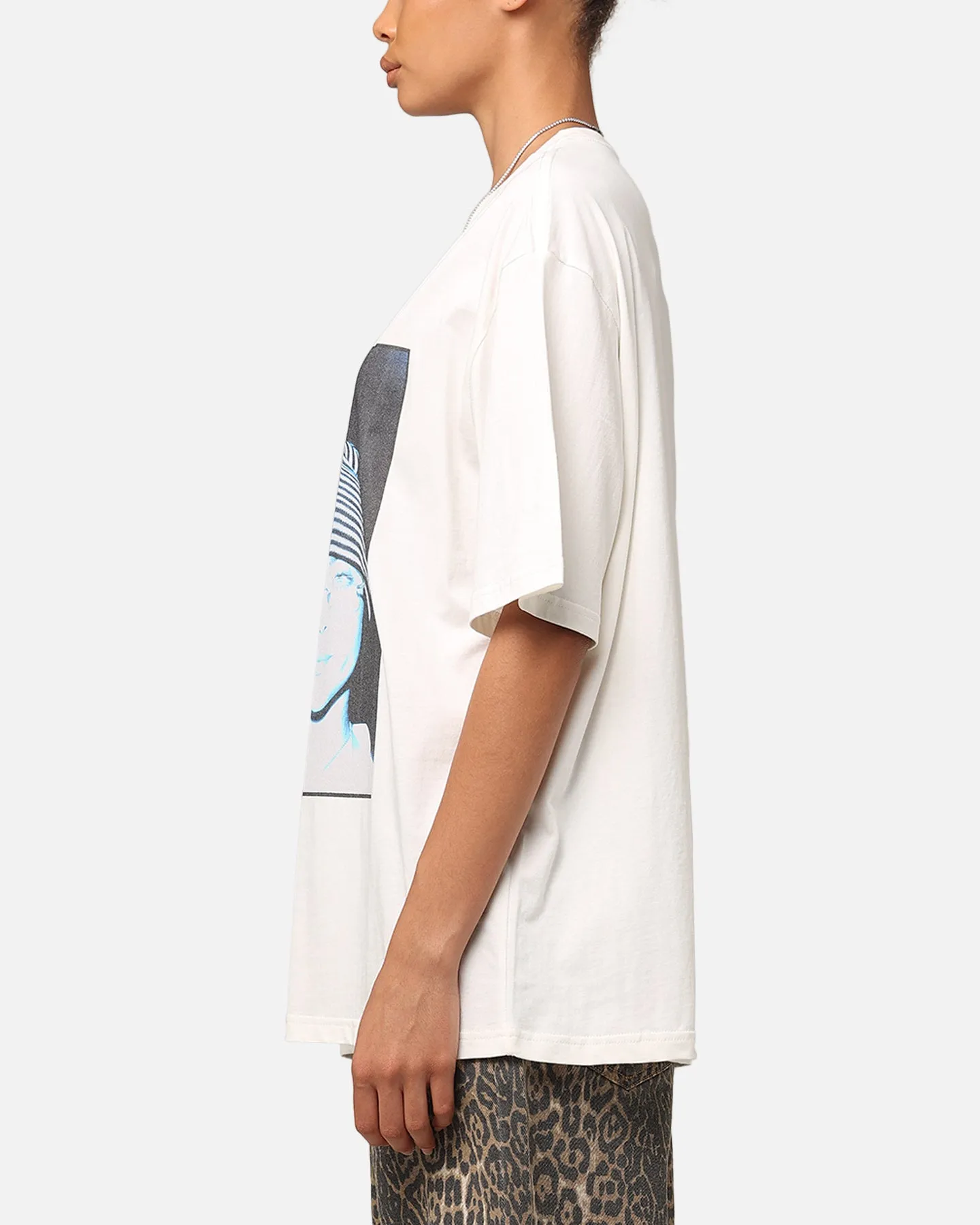 Billie Eilish Billie Y2K Organic Cotton T-Shirt White OdorResistantTechnology Relaxed Smart
