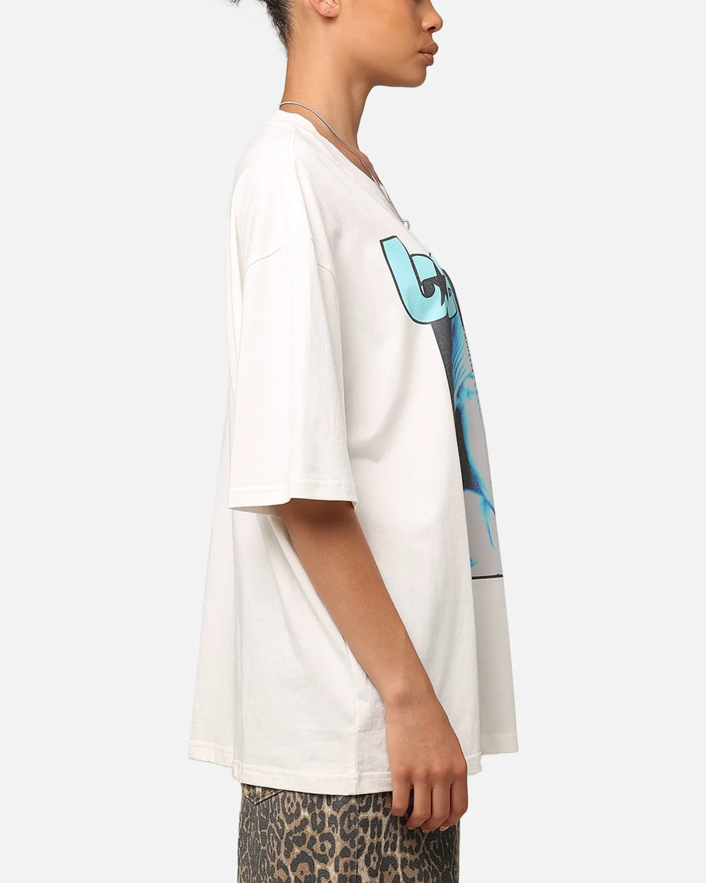 Billie Eilish Billie Y2K Organic Cotton T-Shirt White Compact Stitch Pattern FadeResistant Coating