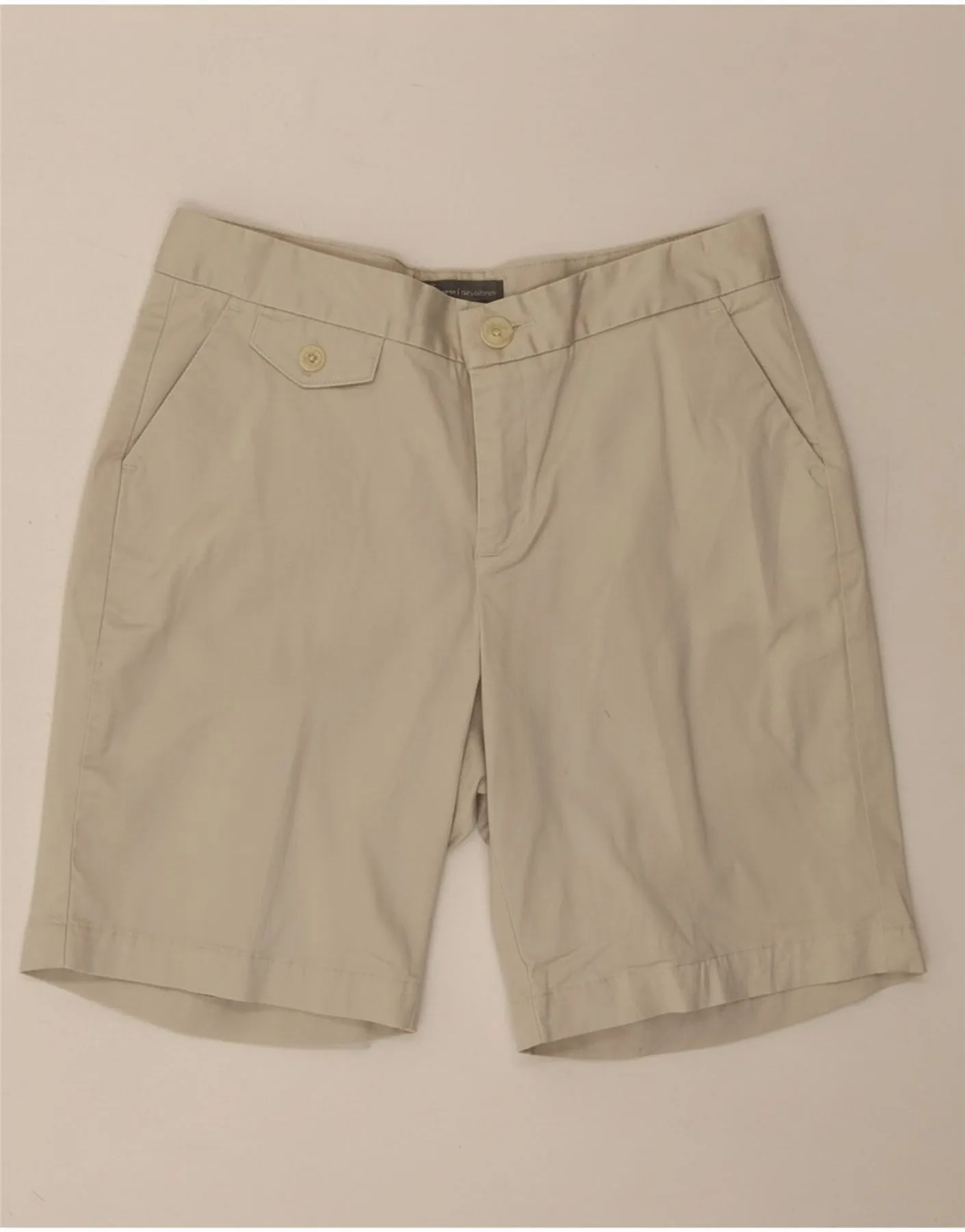 DOCKERS Womens Favorite Fit Chino Shorts US 6 Medium W30  Beige Cotton Formal Wear
