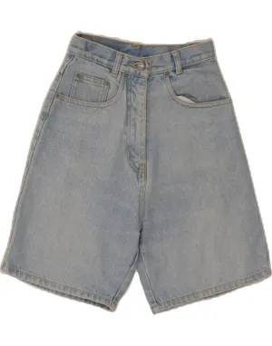 Quick Fit Style VINTAGE Womens Denim Shorts UK 10 Small W24  Blue Cotton