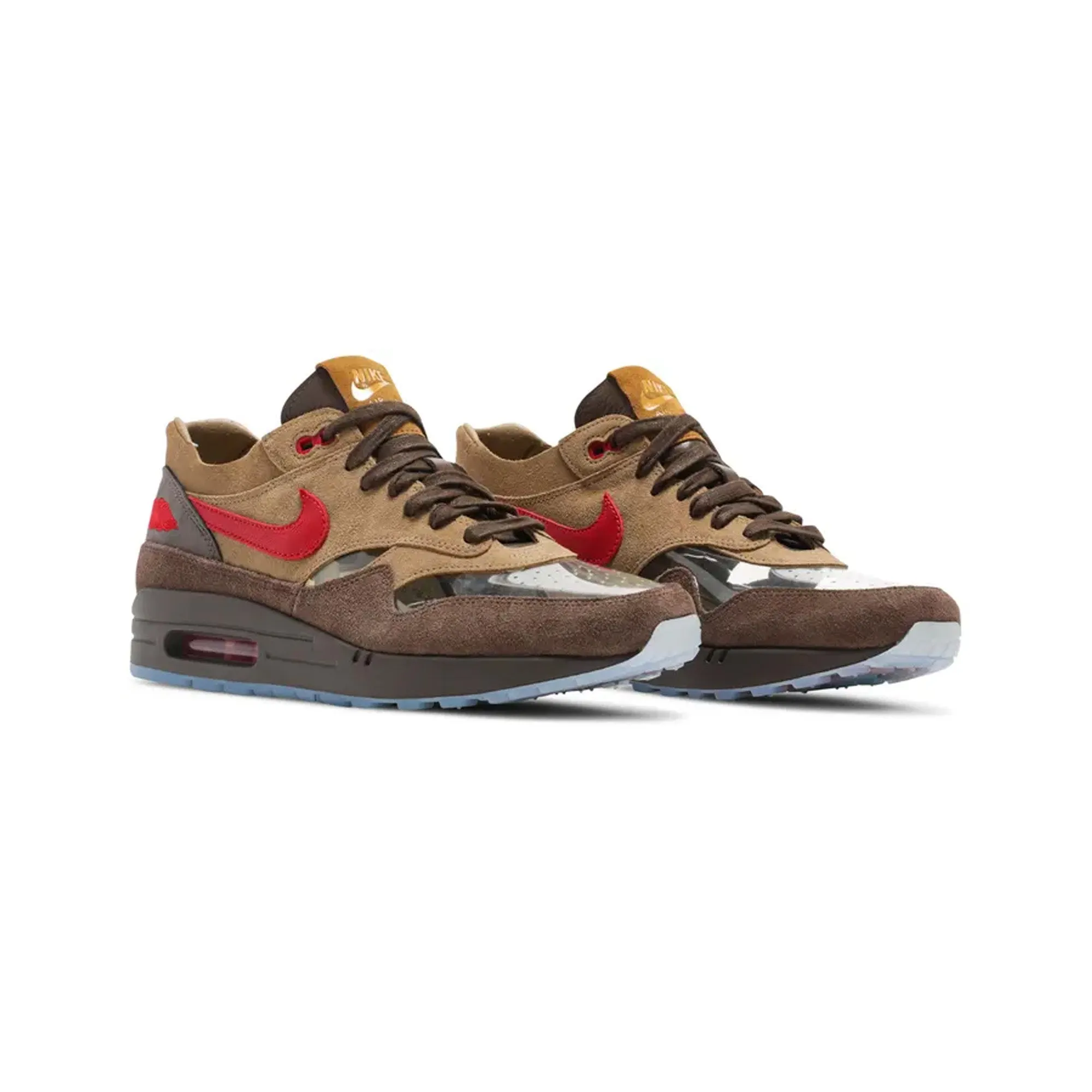 running in a channel area shoes mid - range running shoes Nike Air Max 1 x CLOT 'Kiss of Death CHA' (2021)