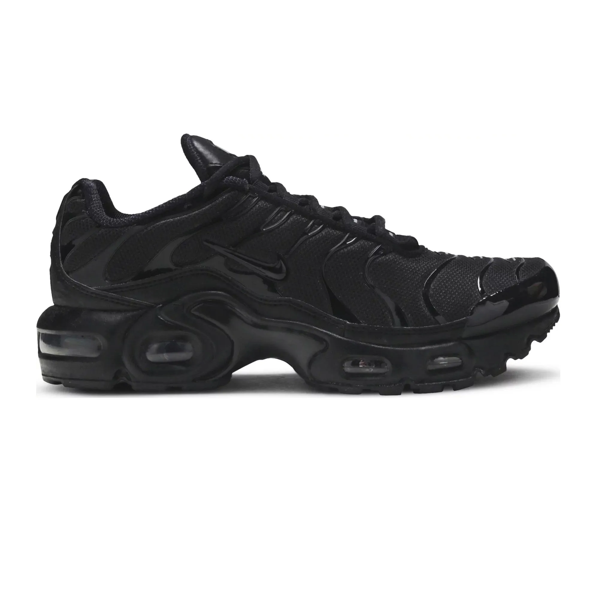safety reflective Air Max Plus 'Triple Black' GS (2020)