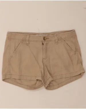 ABERCROMBIE & FITCH Womens Casual Shorts US 00 2XS W24 Beige Wrinkle Free Weave Temperature Regulating Tech