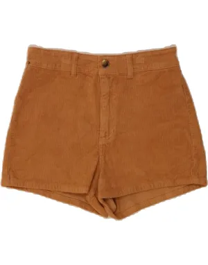 BILLABONG Womens Corduroy Shorts W30 Medium Brown Wind Resistant Material Low Profile Waistband
