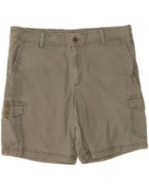 EDDIE BAUER Womens Cargo Shorts US 14 XL W36  Khaki Non slip grip