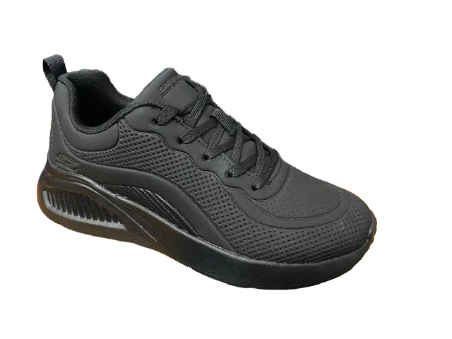Light - weight laces Quick Dry Inner Sock Skechers scarpa sneakers da donna con rialzo al tallone Bobs Buno How Sweet 117151/BBK nero