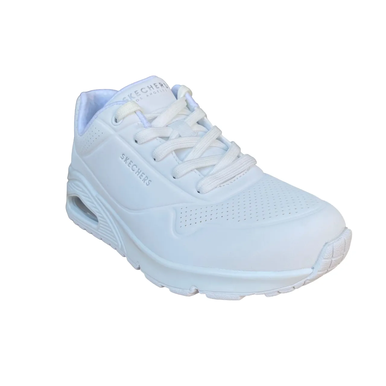 Motion Control Technology Skechers scarpa sneakers da donna Uno Stand On Air 73690/W bianca