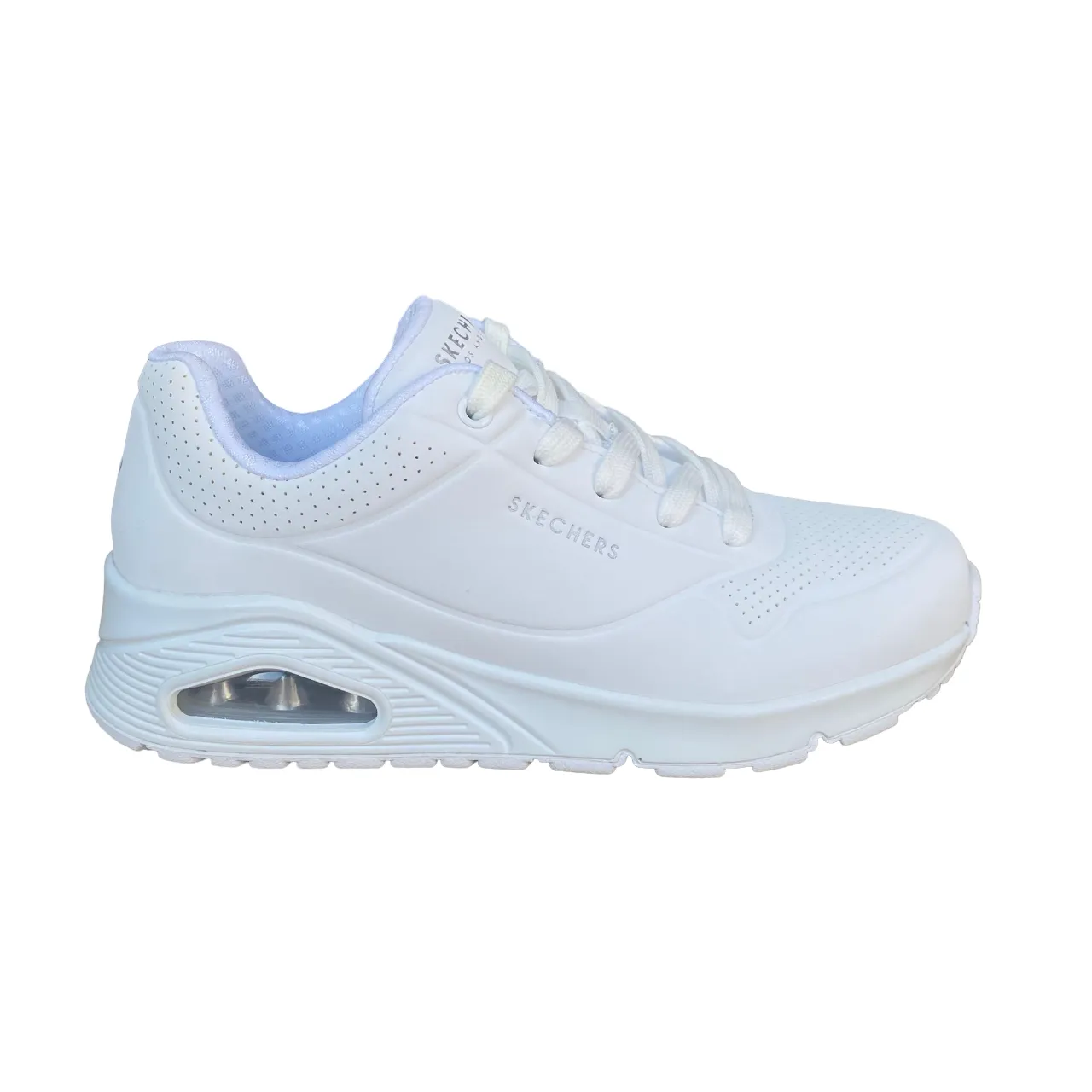Skechers scarpa sneakers da donna Uno Stand On Air 73690/W bianca globally - sourced Quick Dry Sockliner