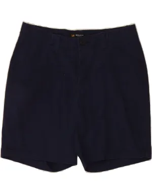 WideLegOpening LEE Womens Mid Rise Regular Fit Casual Shorts US 12 Large W34 Navy Blue