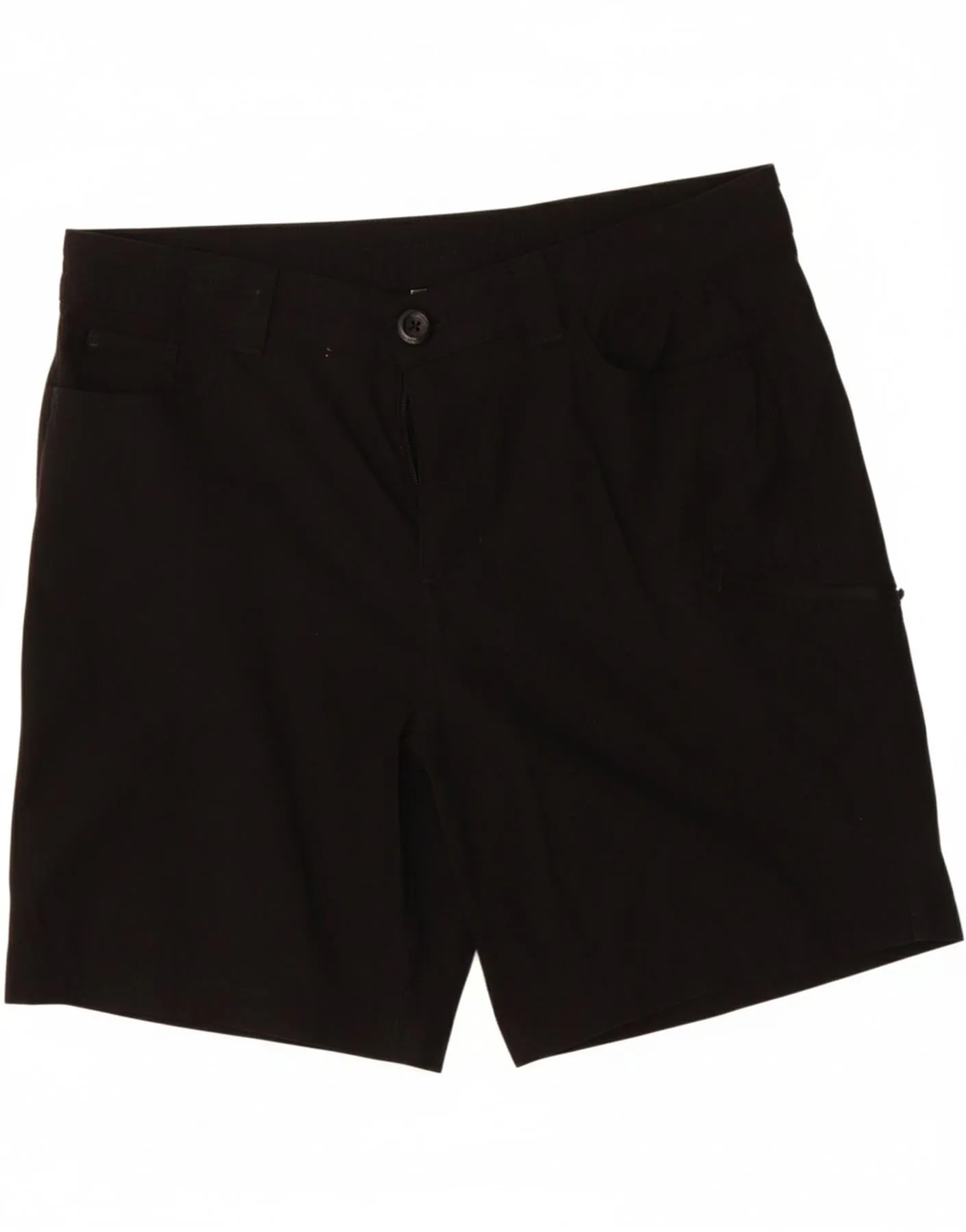 EDDIE BAUER Womens Cargo Shorts US 10 Large W32 Black Nylon Water resistant coating Relax Fit Comfort