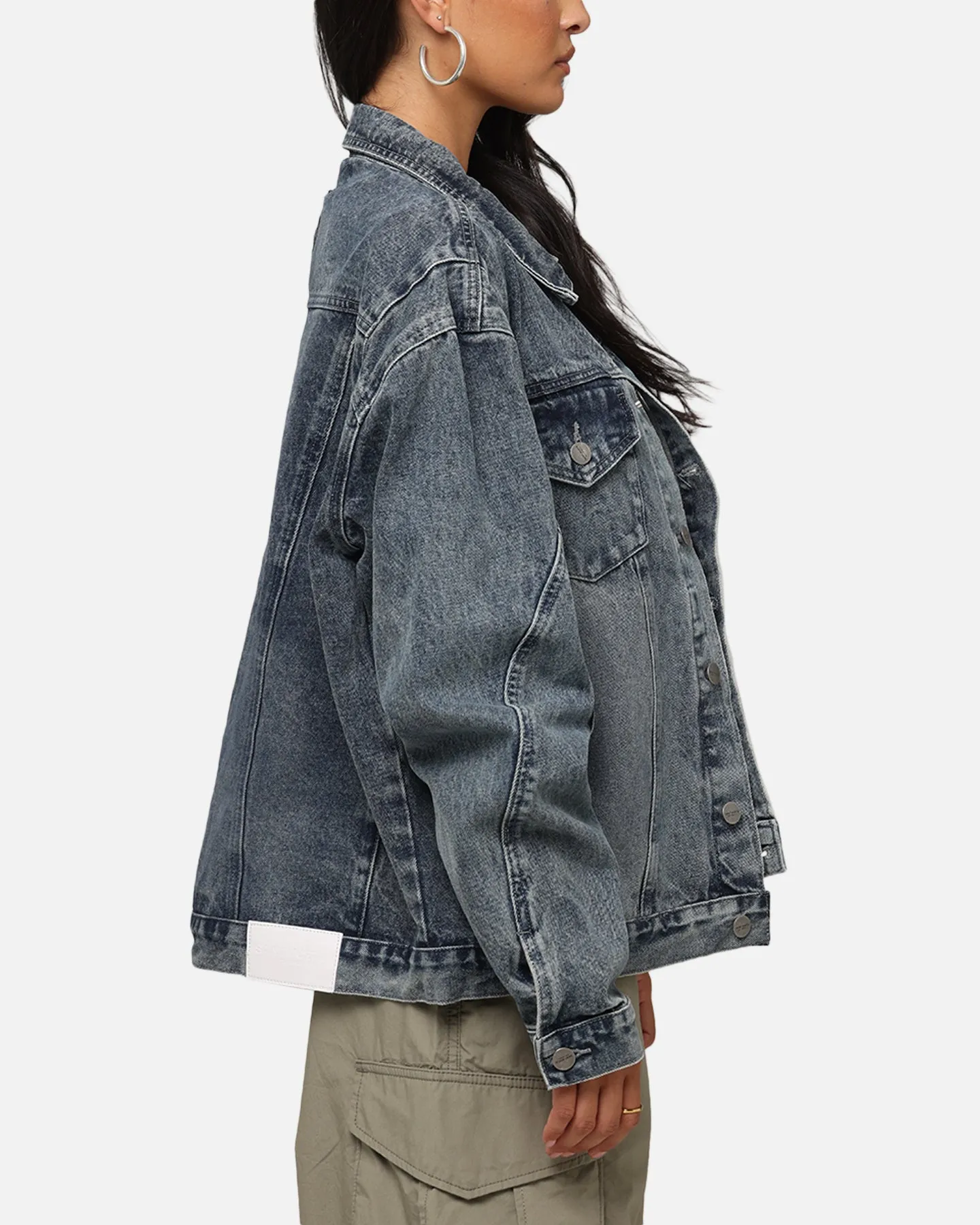 dry weather warm material Saint Morta Armoury Denim Jacket Dirty Denim
