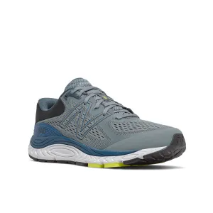 840v5 - Ocean Grey with Oxygen Blue - Men's Adaptive Heel Lock