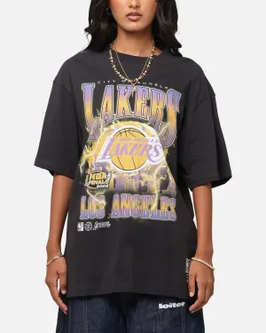 Classic Color Mitchell & Ness Los Angeles Lakers City Strike T-Shirt Faded Black
