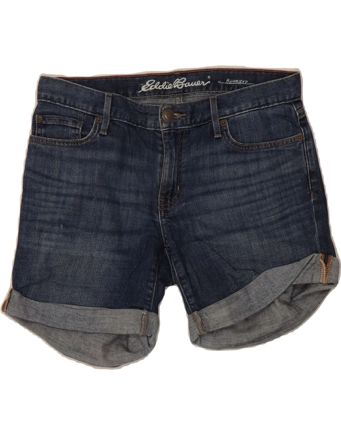 EDDIE BAUER Womens Boyfriend Low Waist Denim Shorts US 2 XS W32  Blue semi - formal event