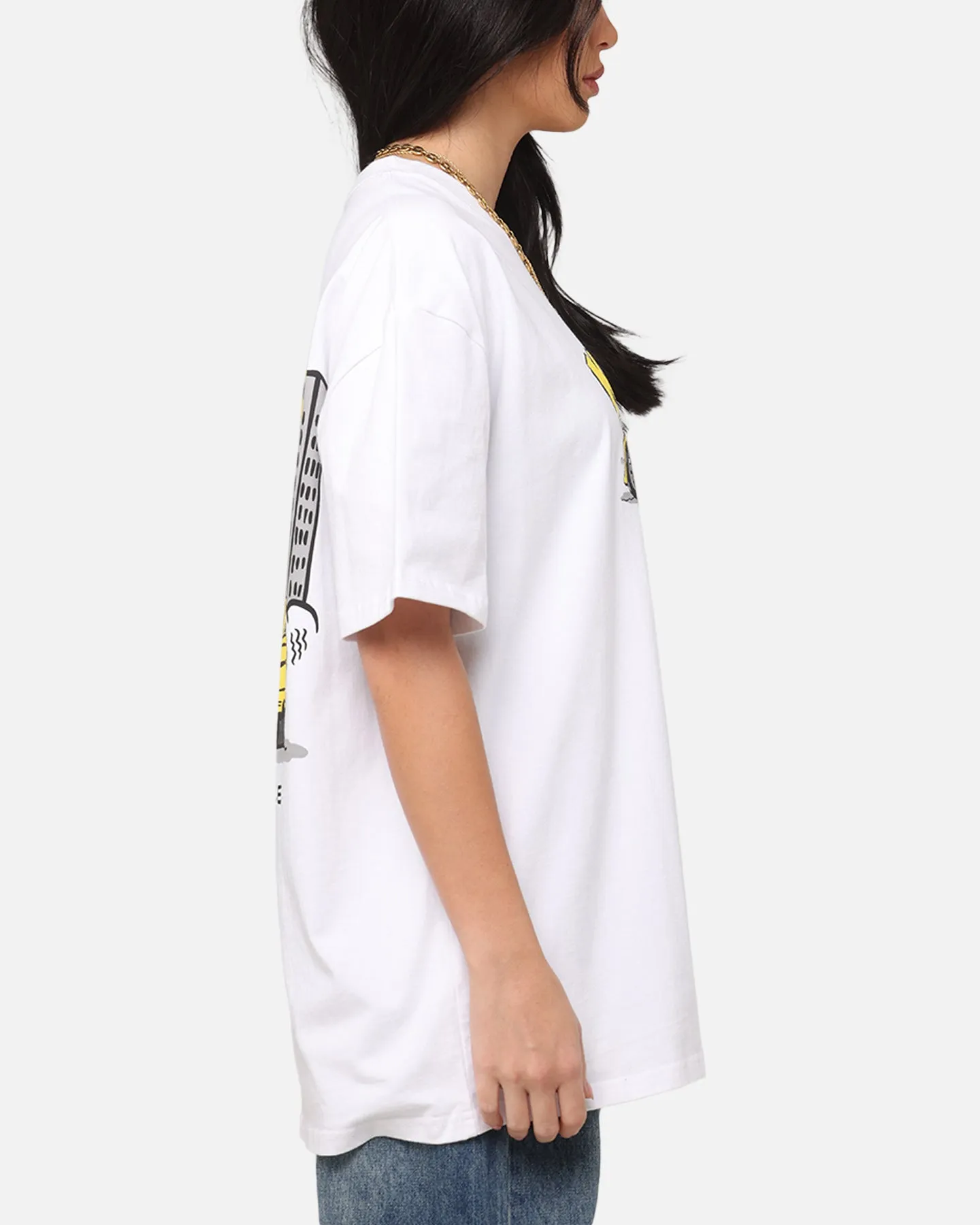 Key Street X FRKO Racoons T-Shirt White Colorfast Material