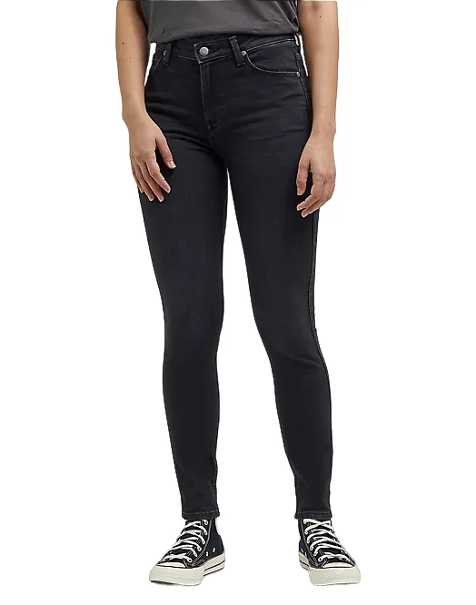 Lee pantalone in jeans leggero e morbido da donna Scarlett L626AE47 nero Daily Casual Minimal Fading