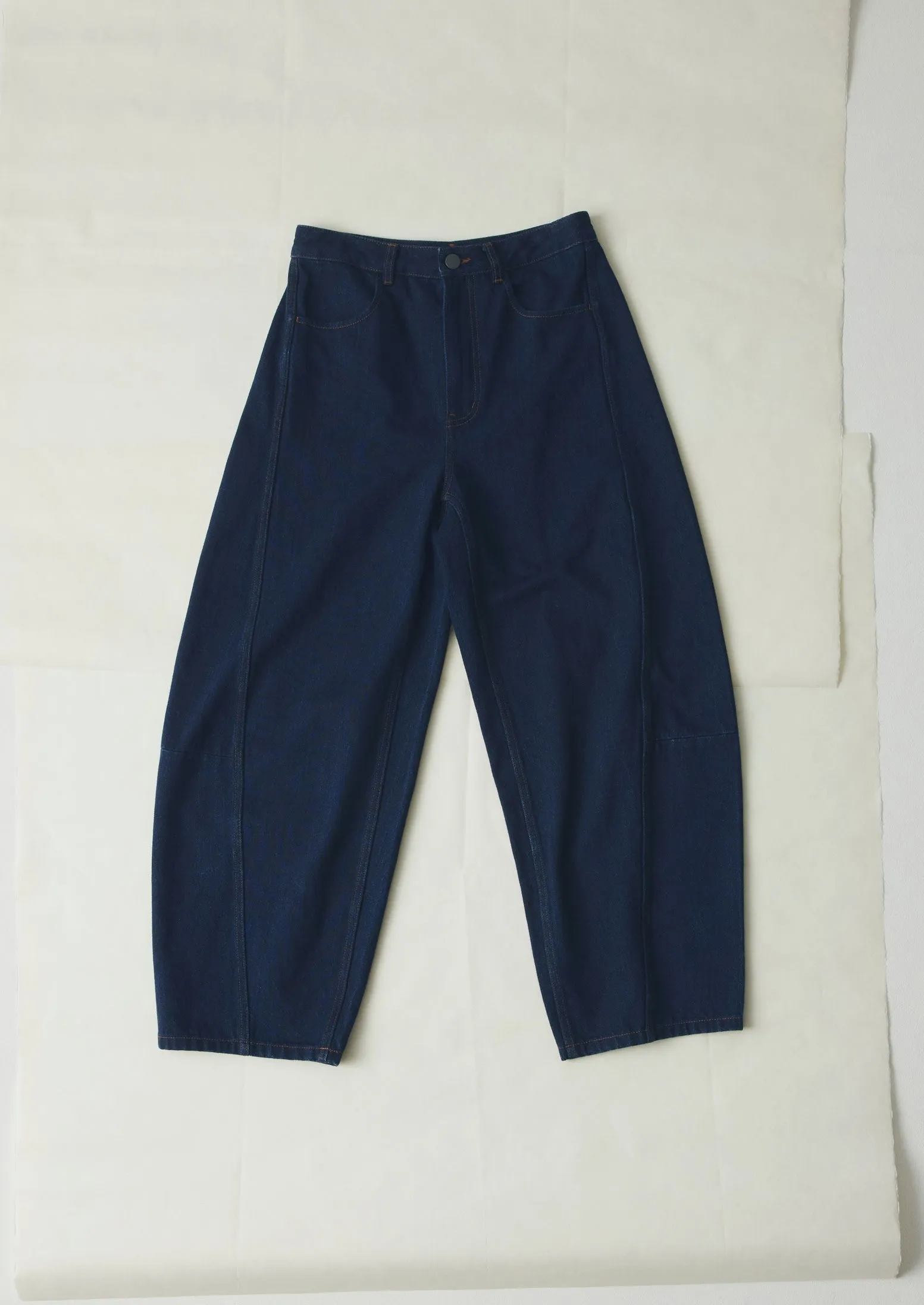 Breathable Style Twisted Seam Japanese Denim Pants | Indigo