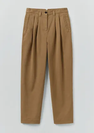 All Occasion Cotton Pleat Front Pants | Warm Sand