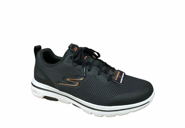 urban - style shoes bulky - design shoes Skechers Go Walk 5 Squall 216011/BKOR nero-arancione