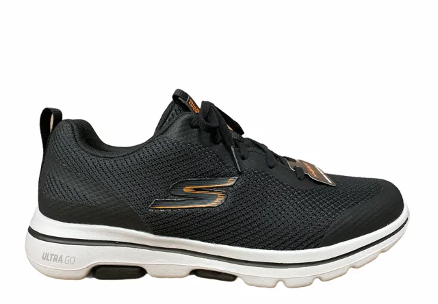 Skechers Go Walk 5 Squall 216011/BKOR nero-arancione arch - support shoes supination - control