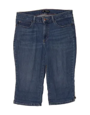 No Slip Grip LEE Womens Curvy Fit Bermuda Denim Shorts US 14 Large W34  Blue Cotton