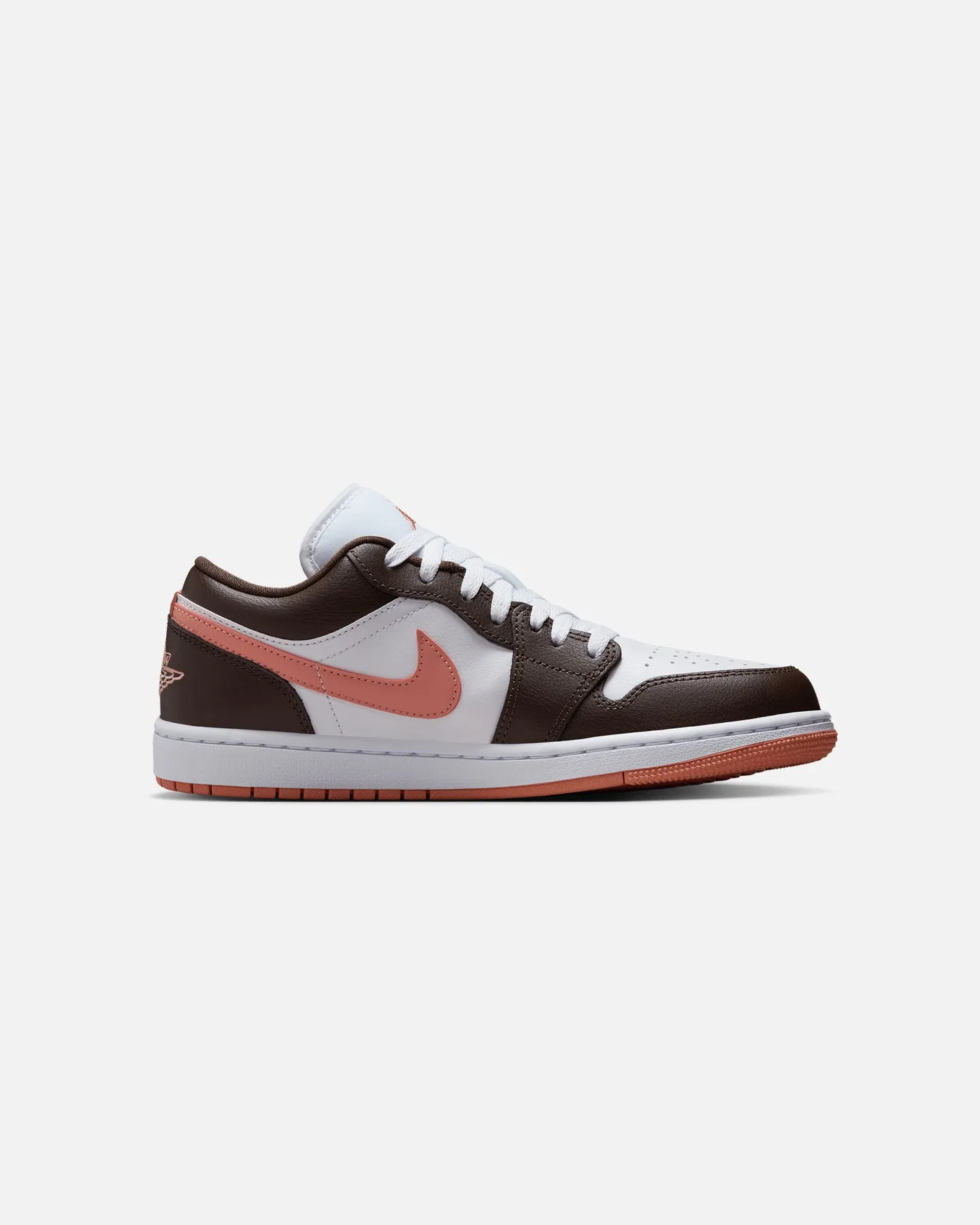 Jordan Women's Air Jordan 1 Low "Brown & Pink" White/Brown Energy Rise Fashion Edge