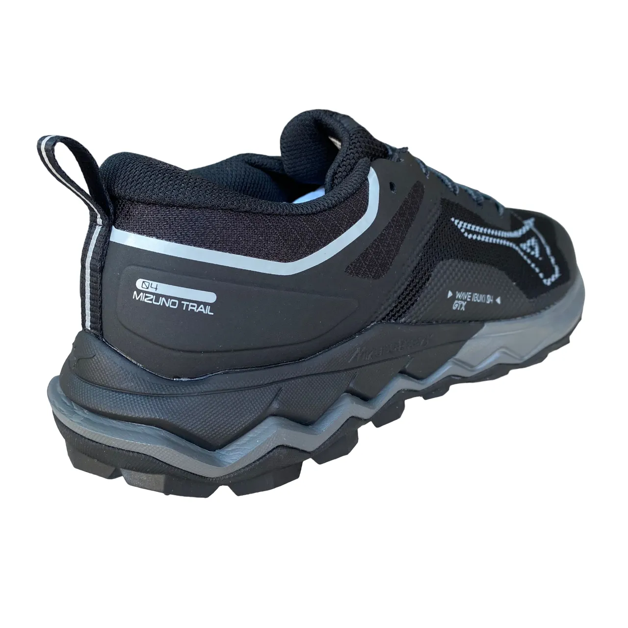 Mizuno scarpa da corsa per Trail Wave Ibuki 4 GTX J1GJ225901 nero-grigio breathable lining shoes