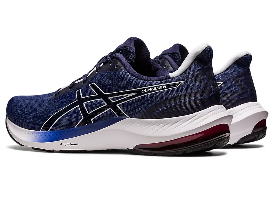 Impact Resistant Forefoot Shock Dispersion Technology Asics scarpa da corsa da uomo Gel Pulse 14 1011B491 404 blu bianco