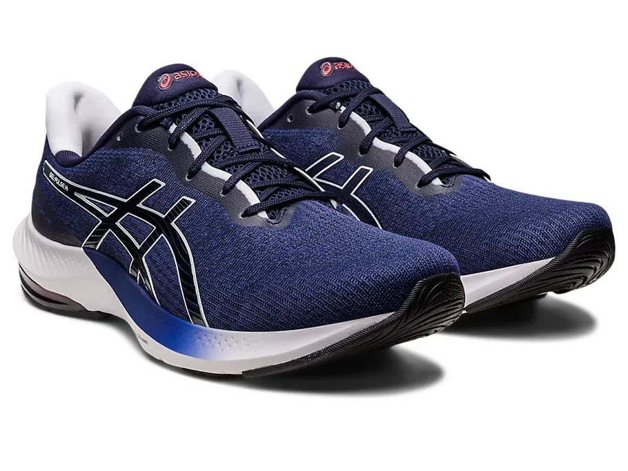 running in the afternoon shoes Shock Diffusion Plate Asics scarpa da corsa da uomo Gel Pulse 14 1011B491 404 blu bianco